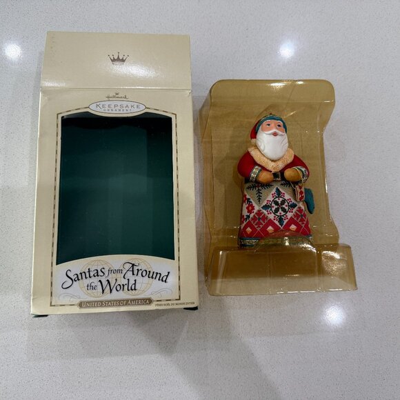 HALLMARK Keepsake Santas from Around the World UNITED STATES OF AMERICA - Picture 8 of 9